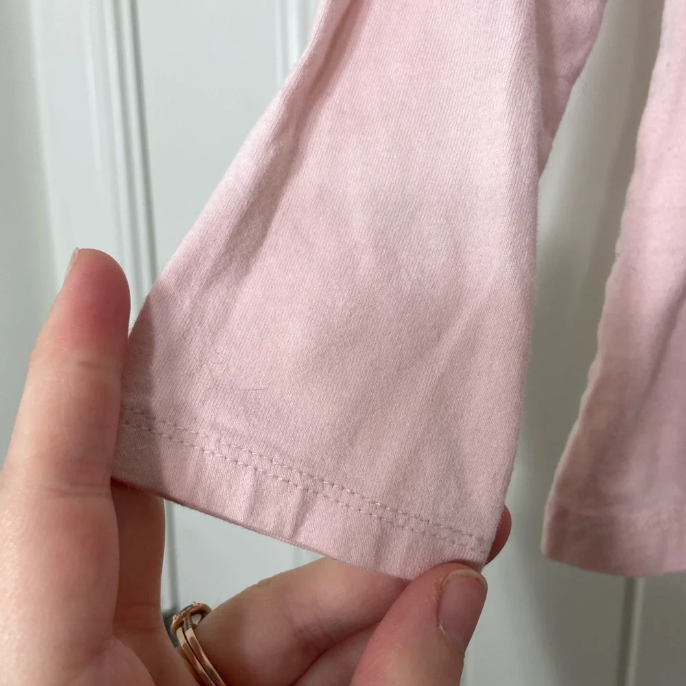 NWOT Carter’s toddler girl’s pale pink bear face decal long sleeve shirt 4T‎